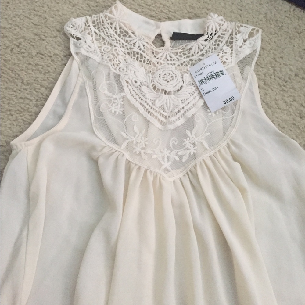 White lace blouse